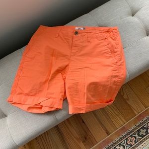 Old Navy Bright Orange Bermuda Shorts